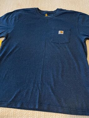 Carhartt Men’s Dark Blue Pocket Short-Sleeve Tee